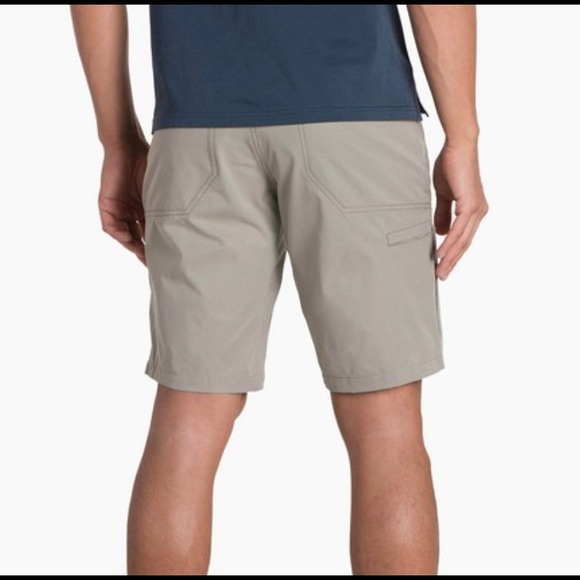 Kuhl Silencr Cargo Shorts in khaki. - Picture 2 of 4